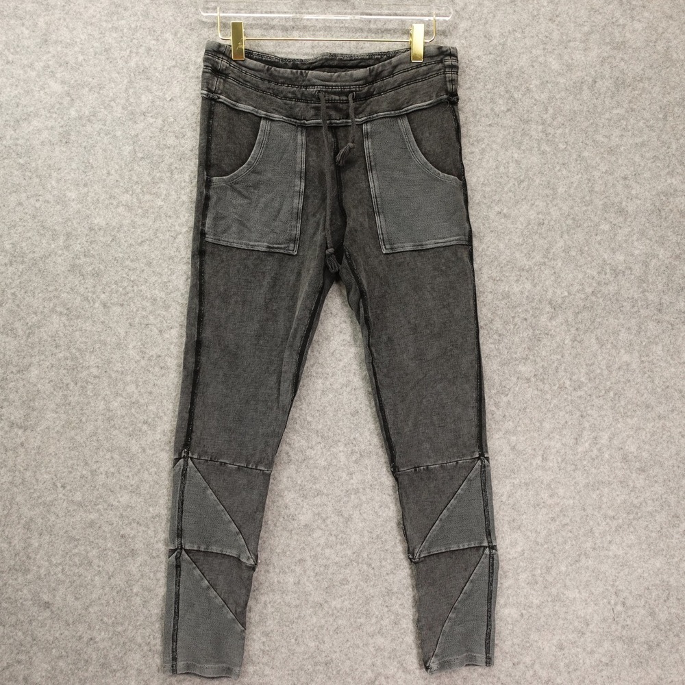 Free People Movement Kyoto Leggings Women MEDIUM Faded Black PatchworkYoga 29x26